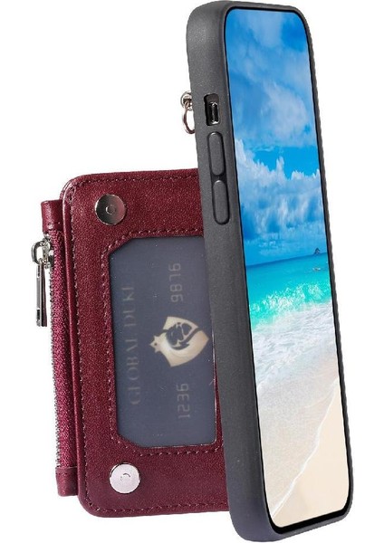 Galaxy S23 Flip Folio Kılıf Için Cüzdan Durumda Kickstand Rfıd Engelleme (Yurt Dışından)