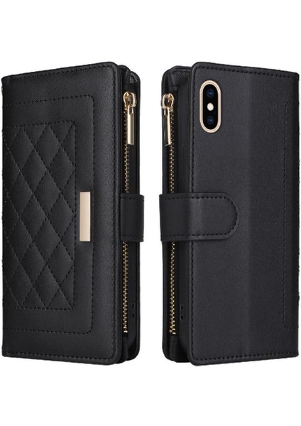 IPhone x Için Flip Case/xs Darbeye Cüzdan Kayış Kart Yuvaları (Yurt Dışından)