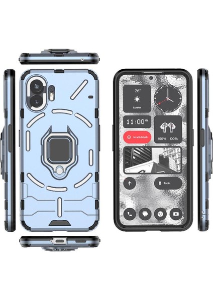 Nothing Halka Araç Montaj Kickstand Durumda Telefon 2 Metal Halka Tutucu Sınıf (Yurt Dışından)