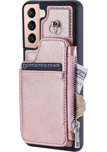 Galaxy S22 Rfıd Engelleme Kickstand 3 Büyük Kart Pu Için Cüzdan Kılıf (Yurt Dışından) fırsatları