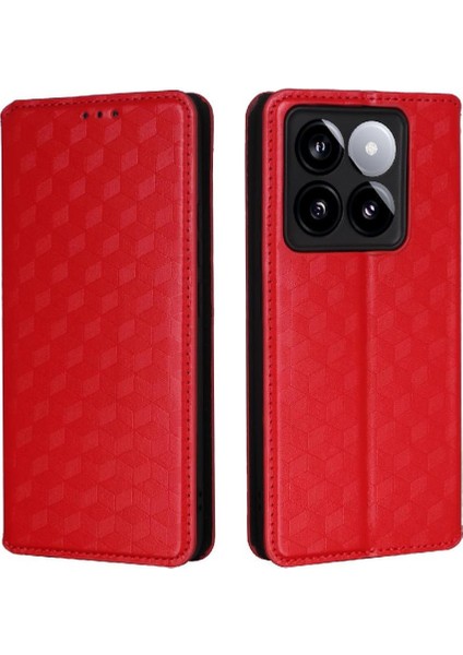 Xiaomi 14T Manyetik Kapatma Kart Yuvaları Için Flip Case Tutucu 3D Desen (Yurt Dışından) fırsatları