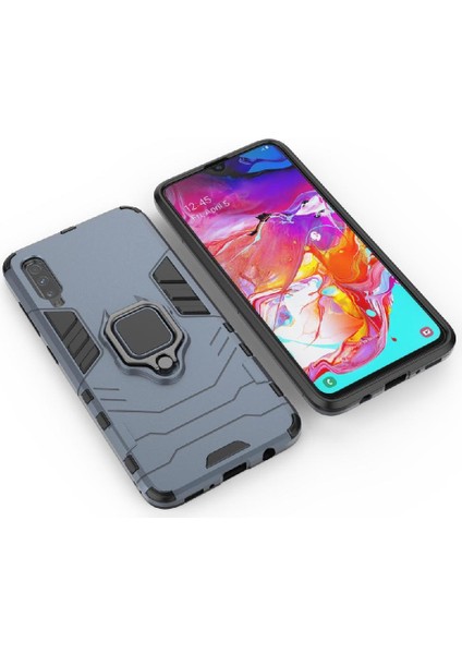 Halka Araba Dağı Kickstand Kılıf Galaxy A70 Metal Halka Tutucu (Yurt Dışından) modelleri