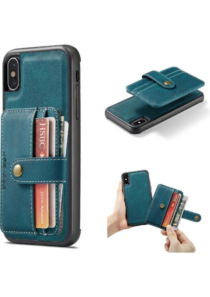IPhone X/xs Cüzdan Manyetik Kablosuz Şarj Rfıd Engelleme Için Kılıf (Yurt Dışından)