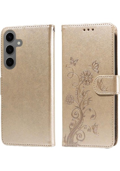 Galaxy S24 Deri Cardyuvaları Çiçek Flip Case Için Flip Case (Yurt Dışından) fiyatları