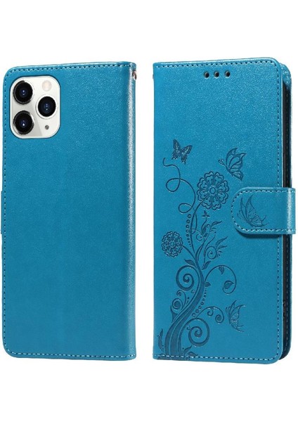 IPhone 11 Pro Max Cardyuvaları Çiçek Deri Flip Case Için Flip Case (Yurt Dışından)