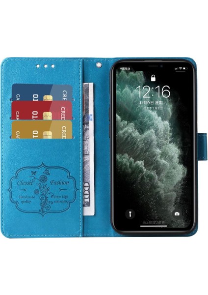IPhone 11 Pro Max Cardyuvaları Çiçek Deri Flip Case Için Flip Case (Yurt Dışından)