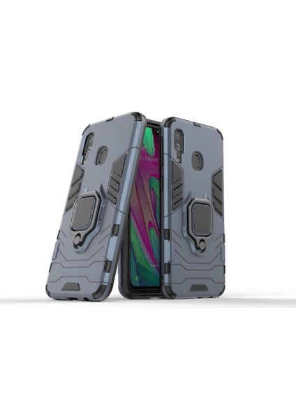 Halka Araba Dağı Kickstand Kılıf Galaxy A40 Kickstand Metal Halka (Yurt Dışından)