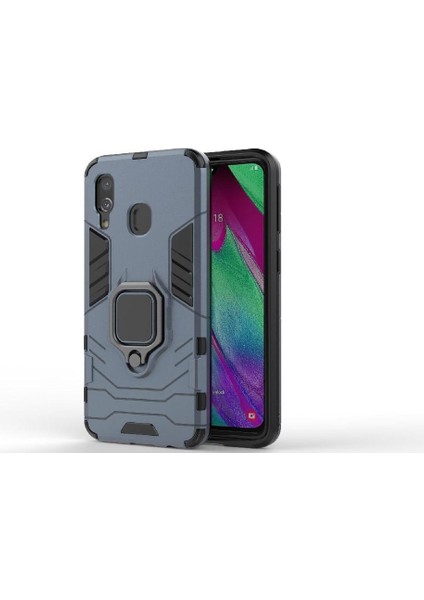 Halka Araba Dağı Kickstand Kılıf Galaxy A40 Kickstand Metal Halka (Yurt Dışından)
