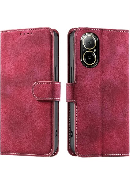 Realme C67 4g Cüzdan Kart Yuvaları Için Flip Case Manyetik Pu Deri Bilek (Yurt Dışından) indirimleri