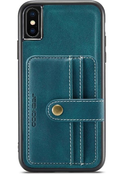 IPhone X/xs Cüzdan Manyetik Kablosuz Şarj Rfıd Engelleme Için Kılıf (Yurt Dışından)