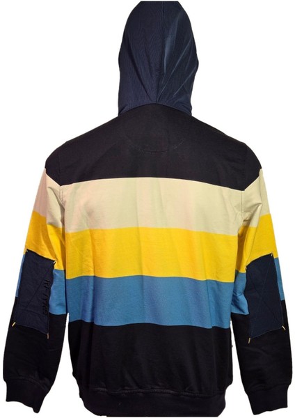 1319603 Erkek Kapşonlu Sweatshirt Admiral Blue