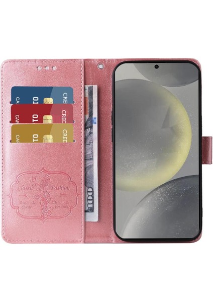 Galaxy S24 Deri Cardyuvaları Çiçek Flip Case Için Flip Case (Yurt Dışından) fırsatları