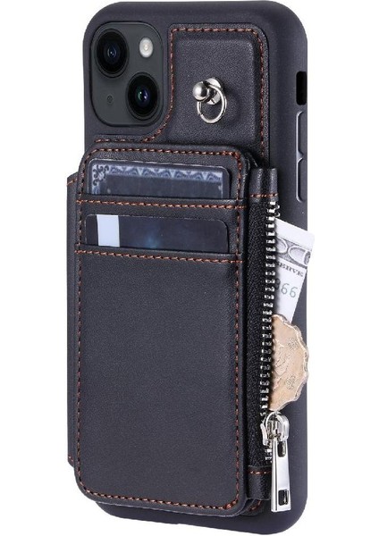 IPhone 14 Için Cüzdan Kılıf Flip Folio Kılıf Rfıd Engelleme 3 Büyük Kart Pu (Yurt Dışından) fırsatları