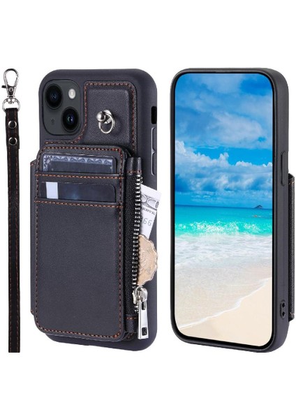 IPhone 14 Için Cüzdan Kılıf Flip Folio Kılıf Rfıd Engelleme 3 Büyük Kart Pu (Yurt Dışından) indirimleri