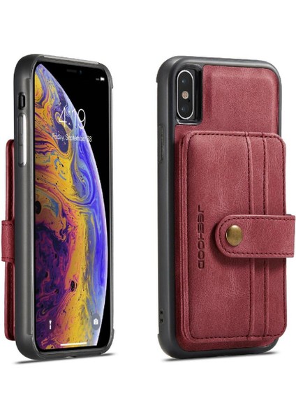 IPhone X/xs Cüzdan Manyetik Kablosuz Şarj Rfıd Engelleme Için Kılıf (Yurt Dışından)