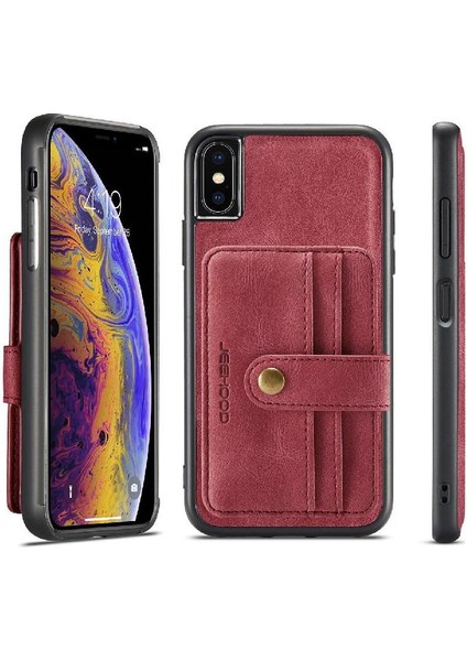 IPhone X/xs Cüzdan Manyetik Kablosuz Şarj Rfıd Engelleme Için Kılıf (Yurt Dışından)