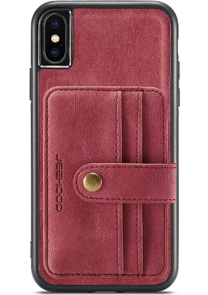IPhone X/xs Cüzdan Manyetik Kablosuz Şarj Rfıd Engelleme Için Kılıf (Yurt Dışından)