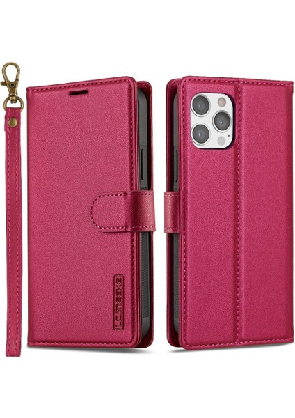 IPhone 11 Için Flip Case Pro Max Bölünmüş Deri Cüzdan Telefon Kapak 2 In 1 Pu (Yurt Dışından)