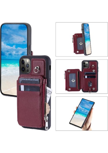 Cüzdan Kılıf IPhone 12 Pro Rfıd Engelleme Pu Deri Flip Folio Kılıf 3 (Yurt Dışından) indirimleri