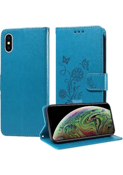 Iphone Xs Max Deri Flip Kart Yuvaları Çiçek Için Flip Case (Yurt Dışından) modelleri