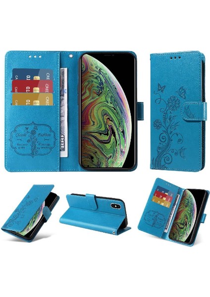 Iphone Xs Max Deri Flip Kart Yuvaları Çiçek Için Flip Case (Yurt Dışından) indirimleri