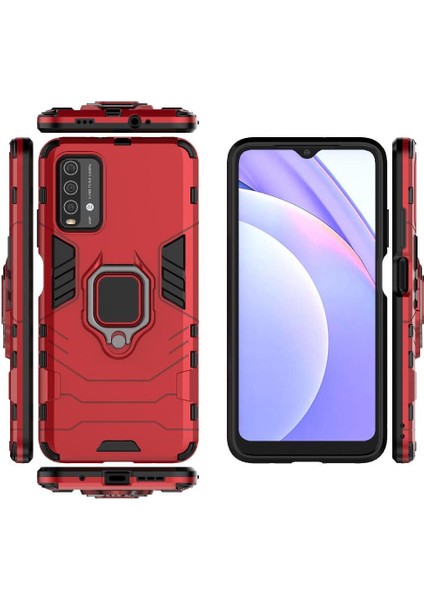 Halka Araba Montaj Kickstand Vaka Xiaomi Redmi Için Not 9 4g/redmi 9t Askeri (Yurt Dışından)
