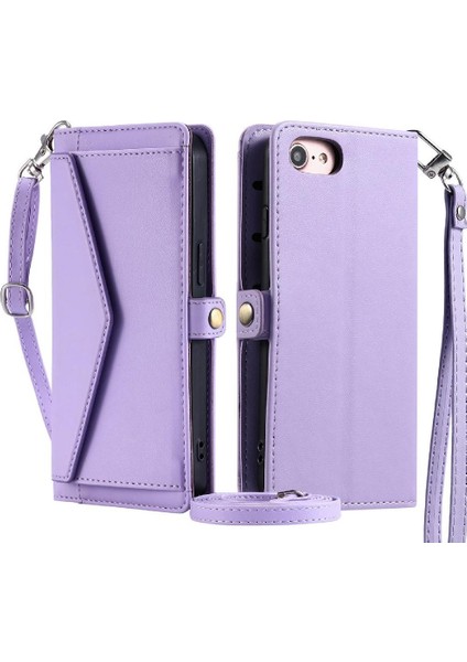 IPhone 7/8 Için Cüzdan Crossbody Durumda Rfıd Engelleme Cüzdan Durumda Kadınlar Için (Yurt Dışından)
