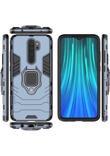 Halka Araba Dağı Kickstand Vaka Xiaomi Redmi Not 8 Için Pro Darbeye Sınıf (Yurt Dışından)