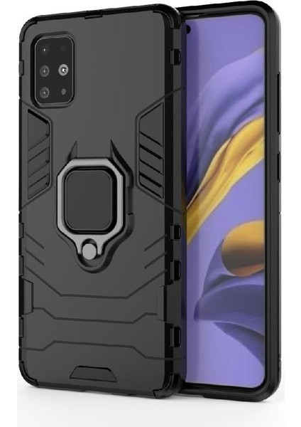 Halka Araba Dağı Kickstand Kılıf Galaxy A51 5g Askeri Sınıf (Yurt Dışından) fırsatları
