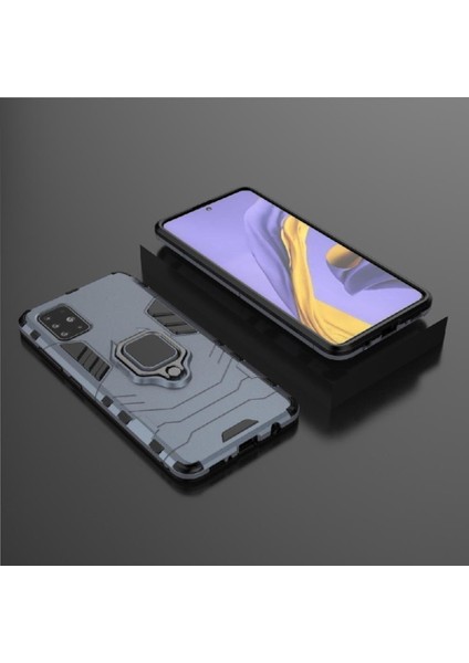 Halka Araba Dağı Kickstand Kılıf Galaxy A51 5g Askeri Sınıf (Yurt Dışından) modelleri