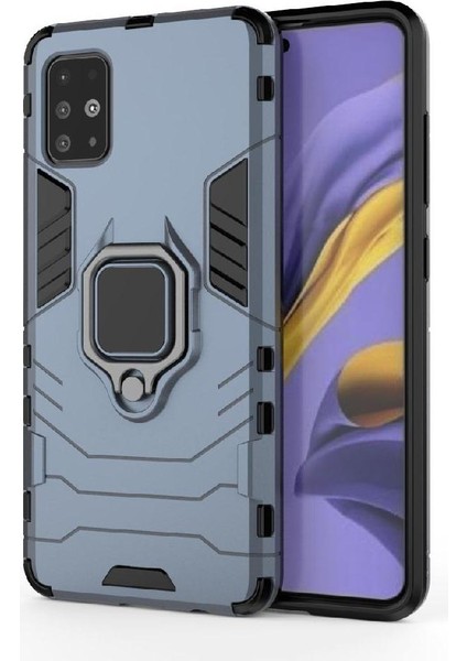 Halka Araba Dağı Kickstand Kılıf Galaxy A51 5g Askeri Sınıf (Yurt Dışından) indirimleri