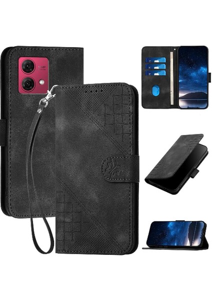 Motorola Moto G84 5g Için Ayrılabilir El Kayışı ve Kredi ile Flip Case (Yurt Dışından)