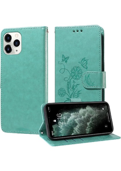 IPhone 11 Pro Max Cardyuvaları Çiçek Deri Flip Case Için Flip Case (Yurt Dışından)