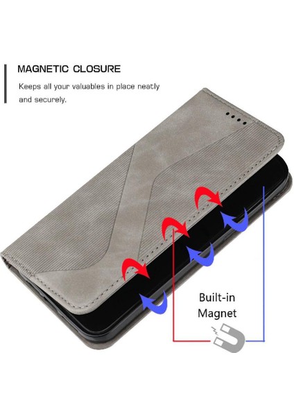 Onur Için Kılıf 90 Akıllı 5g Cüzdan Kickstand Pu Deri Folio Kapak Manyetik (Yurt Dışından)