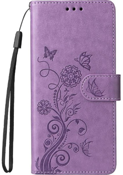 IPhone 14 Için Flip Case Pro Max Cardyuvaları Çiçek Flip Deri (Yurt Dışından)