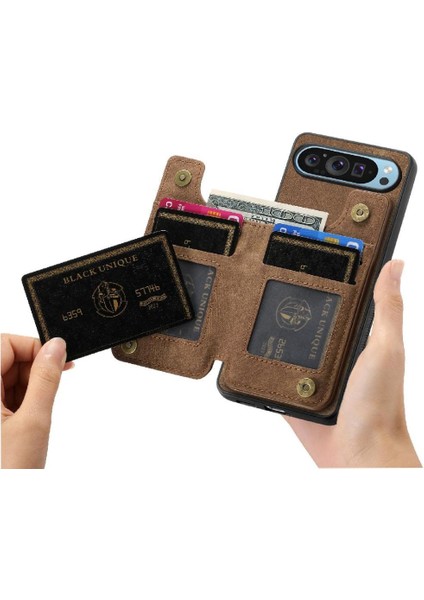Google Piksel 9 Pro Xl Için Kılıf Katlanabilir Arka Kapak Standı Fonksiyonu Vintage (Yurt Dışından)