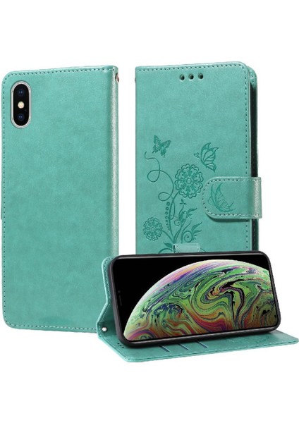 Iphone Xs Max Deri Flip Kart Yuvaları Çiçek Için Flip Case (Yurt Dışından) indirimleri