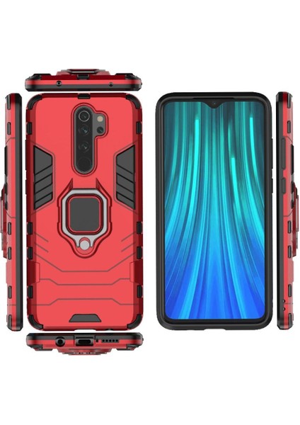Halka Araba Dağı Kickstand Vaka Xiaomi Redmi Not 8 Için Pro Darbeye Sınıf (Yurt Dışından)