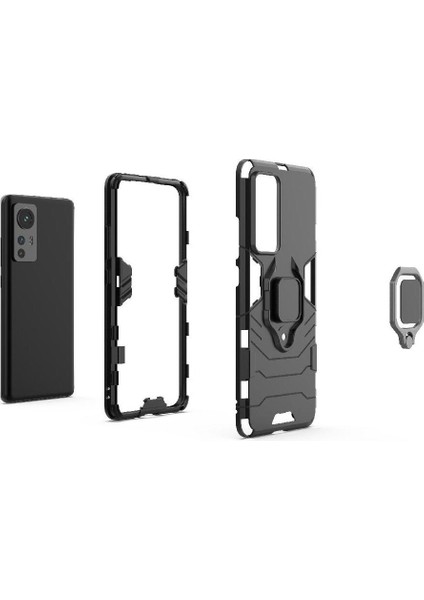 Halka Araba Montaj Kickstand Durumda Xiaomi 12/12S/12X Metal Halka Tutucu (Yurt Dışından)