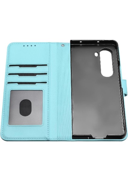 Galaxy Z Için Flip Case Fold 6 Kickstand Koruyucu Kapak Folio Pu (Yurt Dışından) modelleri