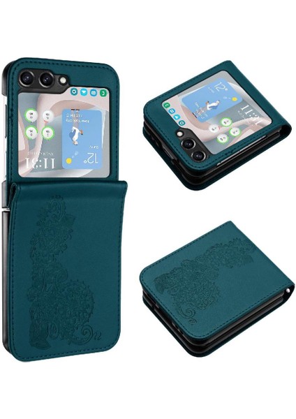 Galaxy Z Flip 6 Için Flip Case Kart Yuvası Standı ile Pu Deri Flip (Yurt Dışından) fiyatları