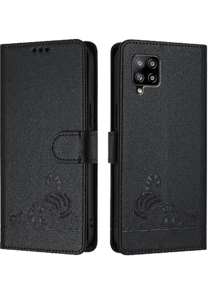 Galaxy Case 5g Kart Yuvası Tutucu Için Kickstand Kedi Rfıd Cüzdan (Yurt Dışından)