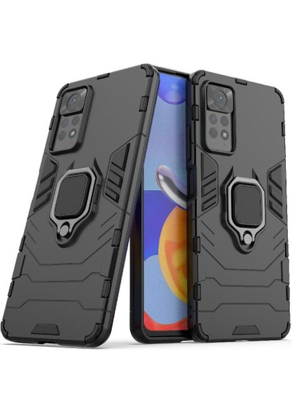 Halka Araba Montaj Kickstand Durumda Xiaomi Redmi Not 11E Pro Askeri Sınıf (Yurt Dışından)