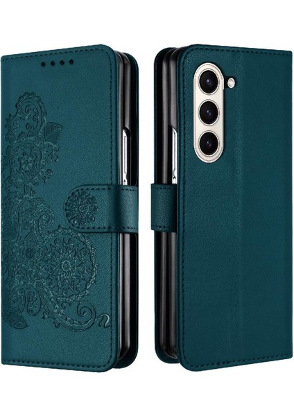Galaxy Z Için Flip Case Fold 6 Kickstand Koruyucu Kapak Folio Pu (Yurt Dışından)