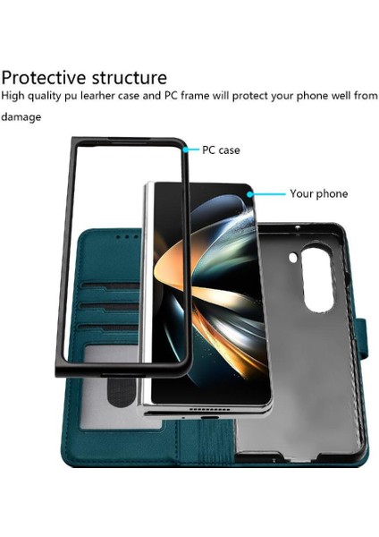 Galaxy Z Için Flip Case Fold 6 Kickstand Koruyucu Kapak Folio Pu (Yurt Dışından) fiyatları