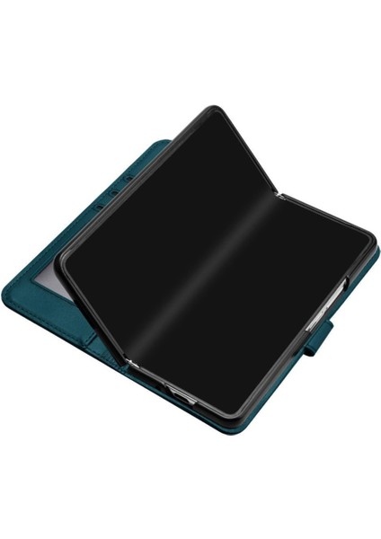 Galaxy Z Için Flip Case Fold 6 Kickstand Koruyucu Kapak Folio Pu (Yurt Dışından) modelleri