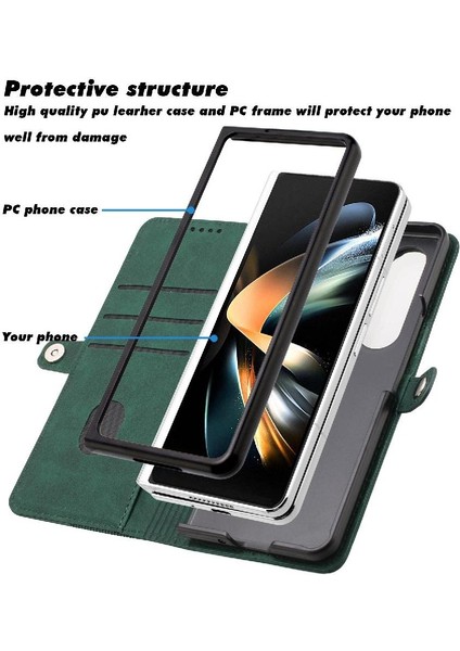 Galaxy Z Için Kılıf Fold 6 Folio Kapak Kart Yuvaları Tutucu Pu Deri (Yurt Dışından) fiyatları