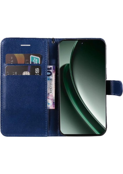 Kart Yuvası Katı ile Realme Gt 6 Iş Cüzdan Telefon Kılıfı Için Flip Case (Yurt Dışından)