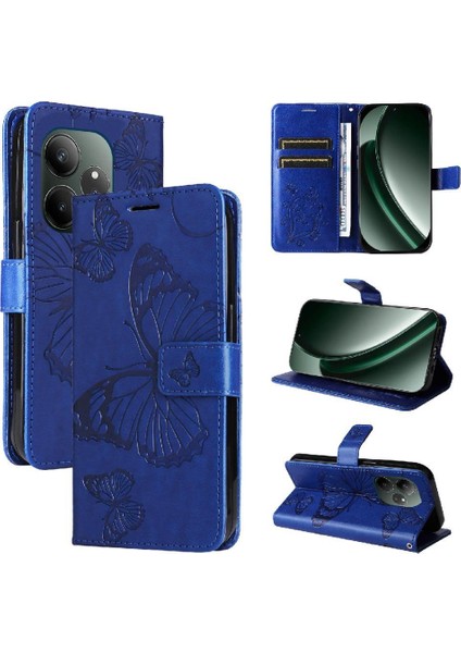 Realme Gt 6 Flip Kickstand Için Kılıf Kart Yuvası Standı ile Darbeye Kapak (Yurt Dışından)