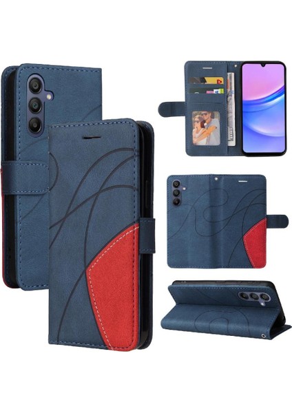 Galaxy A16 Için Flip Case 5g Flip Folio Kitap Dikiş Renk ile (Yurt Dışından)